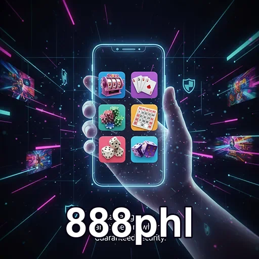 User enjoying mobile casino games on 888phl app